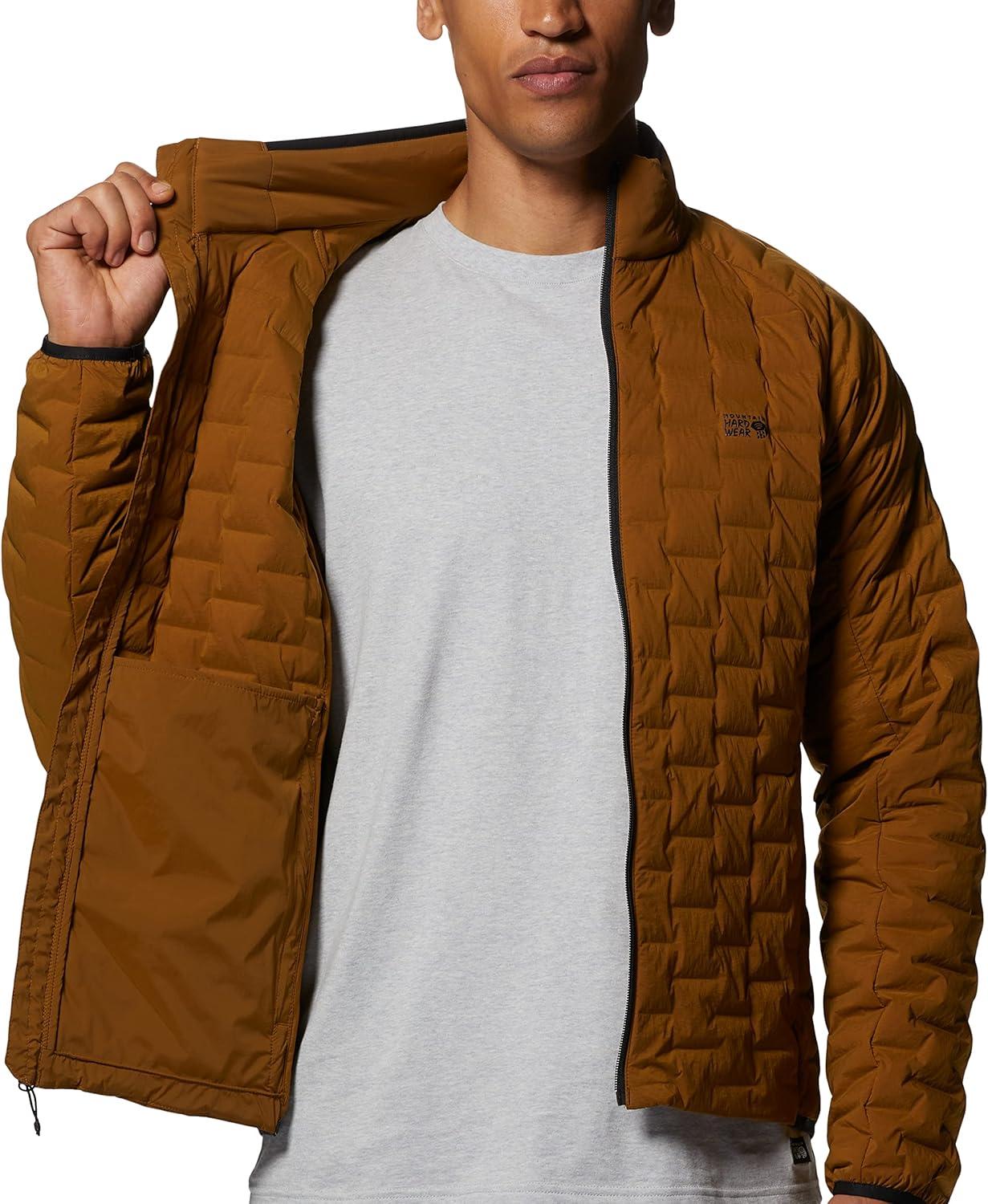 imageMountain Hardwear Mens StretchDown Light JacketGolden Brown  New 2024
