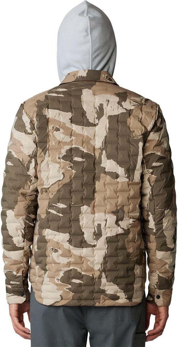 imageMountain Hardwear Mens StretchDown Light ShacketBadlands Snowdrifts Print