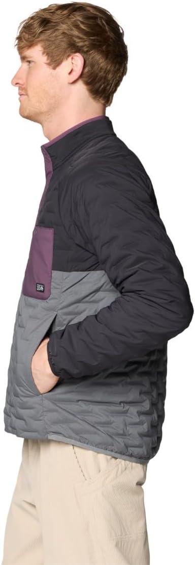 imageMountain Hardwear Mens StretchDown Light Snap TeeGrey