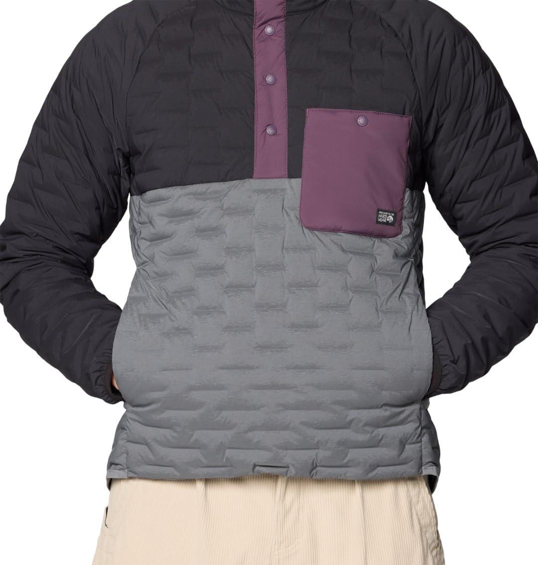 imageMountain Hardwear Mens StretchDown Light Snap TeeGrey