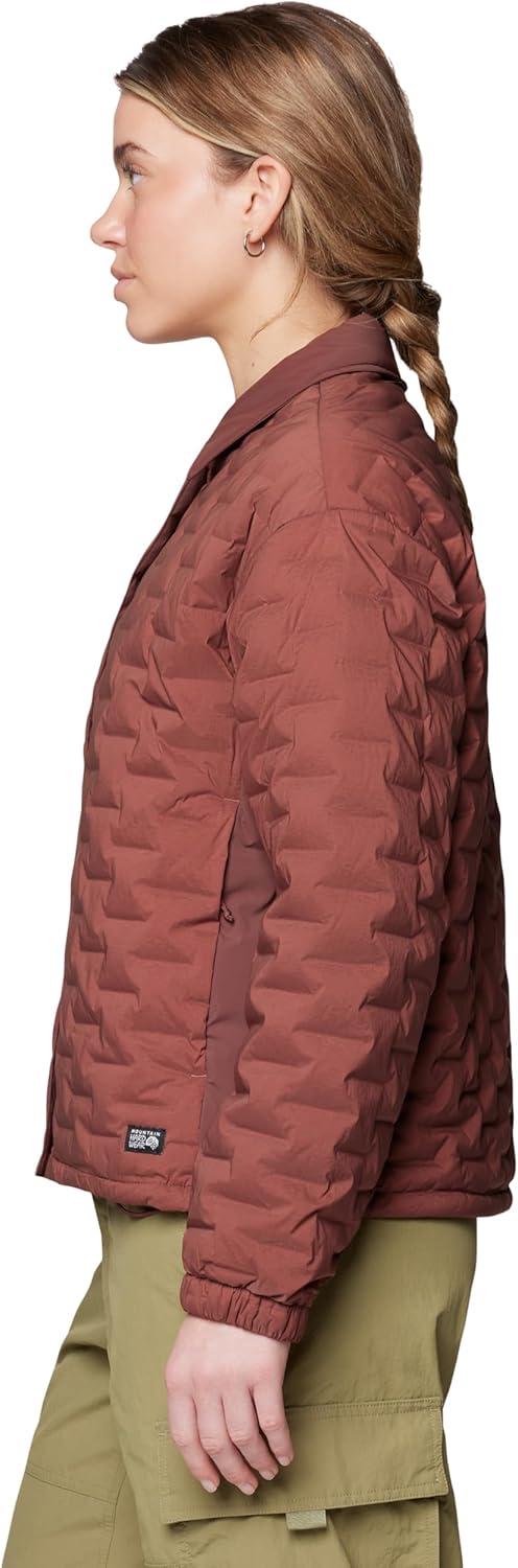 imageMountain Hardwear Womens StretchDown Light Snap JacketBourbon Brown