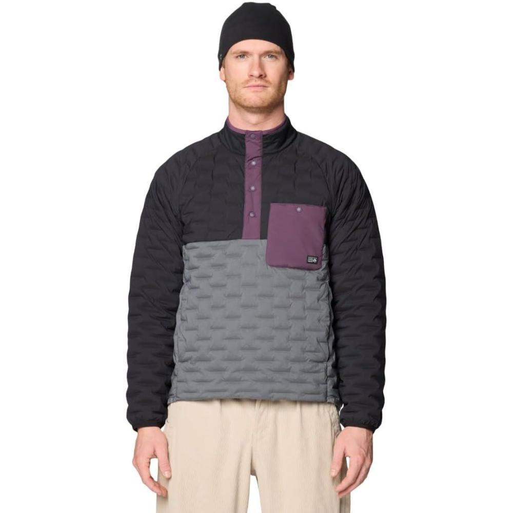 imageMountain Hardwear Mens StretchDown Light Snap TeeGrey