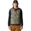imageMountain Hardwear Mens Nevadan Down VestStone Green Forests Floor Print  New 2024