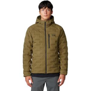 imageMountain Hardwear Mens StretchDown HoodyCombat Green  New 2024