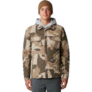 imageMountain Hardwear Mens StretchDown Light ShacketBadlands Snowdrifts Print