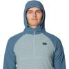 imageMountain Hardwear Mens Summit Grid HoodyIce Shadow  Adriatic Blue