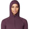 imageMountain Hardwear Womens Crater Lake Heavyweight Half Zip HoodyBlackberry