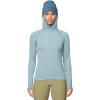 imageMountain Hardwear Womens Crater Lake Heavyweight Half Zip HoodyBlue Sage  Ice Shadow