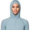 imageMountain Hardwear Womens Crater Lake Heavyweight Half Zip HoodyBlue Sage  Ice Shadow