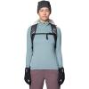 imageMountain Hardwear Womens Crater Lake Heavyweight Half ZipBlue Sage  Ice Shadow