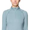 imageMountain Hardwear Womens Crater Lake Heavyweight Half ZipBlue Sage  Ice Shadow