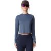imageMountain Hardwear Womens Crater Lake Long Sleeve CropBlue Slate