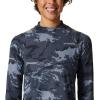 imageMountain Hardwear Womens Crater Lake Long Sleeve CropBlue Slate Crag Camo