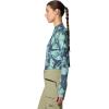 imageMountain Hardwear Womens Crater Lake Long Sleeve CropLapis Dusk Spore Dye Print