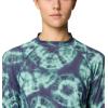 imageMountain Hardwear Womens Crater Lake Long Sleeve CropLapis Dusk Spore Dye Print