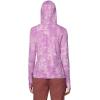 imageMountain Hardwear Womens Crater Lake Long Sleeve Hoody for Hiking Camping Backpacking and Casual WearLilac Glow Ink Dyed Print