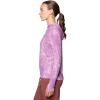 imageMountain Hardwear Womens Crater Lake Long Sleeve Hoody for Hiking Camping Backpacking and Casual WearLilac Glow Ink Dyed Print