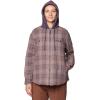 imageMountain Hardwear Womens Plusher Microchill Lined ShacketWild Taupe Tartan Plaid