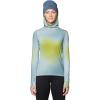 imageMountain Hardwear Womens Butter Up Long Sleeve HoodyBlue Sage Multi Ombre Print