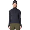 imageMountain Hardwear Womens Crater Lake Heavyweight Half Zip HoodyBlack