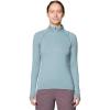 imageMountain Hardwear Womens Crater Lake Heavyweight Half ZipBlue Sage  Ice Shadow