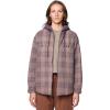 imageMountain Hardwear Womens Plusher Microchill Lined ShacketWild Taupe Tartan Plaid