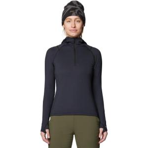 imageMountain Hardwear Womens Crater Lake Heavyweight Half Zip HoodyBlack