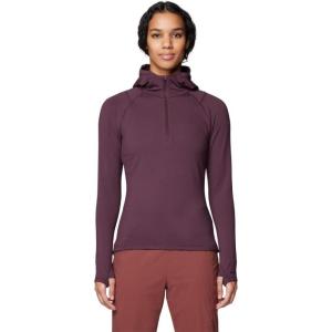 imageMountain Hardwear Womens Crater Lake Heavyweight Half Zip HoodyBlackberry