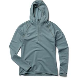 imageMountain Hardwear Womens Crater Lake Heavyweight Half Zip HoodyBlue Sage  Ice Shadow