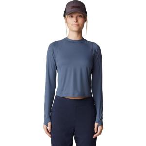imageMountain Hardwear Womens Crater Lake Long Sleeve CropBlue Slate