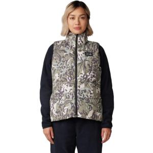 imageMountain Hardwear Womens Nevadan Down VestMantis Green Forests Floor Print  New 2024