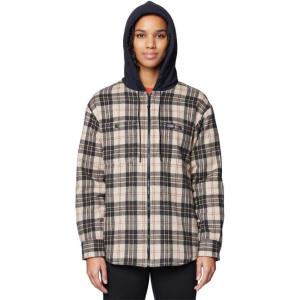 imageMountain Hardwear Womens Plusher Microchill Lined ShacketFossil Tartan Plaid