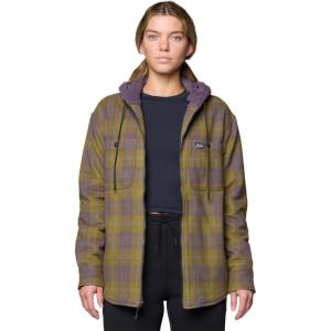 imageMountain Hardwear Womens Plusher Microchill Lined ShacketLandslide Tartan Plaid