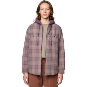 imageMountain Hardwear Womens Plusher Microchill Lined ShacketWild Taupe Tartan Plaid