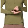 imageMountain Hardwear Mens Butter Up Long Sleeve Half ZipCombat Green