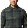 imageMountain Hardwear Mens Plusher Long Sleeve ShirtBlack Spruce Bonfire Plaid