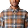 imageMountain Hardwear Mens Plusher Long Sleeve ShirtGolden Brown Ombre Buffalo Check Print