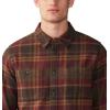 imageMountain Hardwear Mens Plusher Long Sleeve ShirtWashed Raisin Amsterdam Plaid