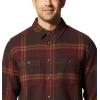 imageMountain Hardwear Mens Plusher Long Sleeve ShirtWashed Raisin Bonfire Plaid