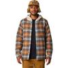imageMountain Hardwear Mens Plusher Microchill Lined ShirtGolden Brown Ombre Buffalo Check Print