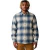imageMountain Hardwear Mens Plusher Long Sleeve ShirtAsiatic Blue Ombre Buffalo Check Print