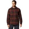 imageMountain Hardwear Mens Plusher Long Sleeve ShirtWashed Raisin Bonfire Plaid