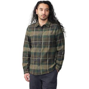 imageMountain Hardwear Mens Plusher Long Sleeve ShirtBlack Spruce Amsterdam Plaid