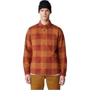 imageMountain Hardwear Mens Plusher Long Sleeve ShirtIron Oxide Tatanka Check Print