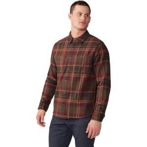 imageMountain Hardwear Mens Plusher Long Sleeve ShirtWashed Raisin Amsterdam Plaid