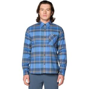 imageMountain Hardwear Mens Voyager One Long Sleeve FlannelMoon Blue Amsterdam Plaid