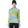 imageMountain Hardwear Womens Butter Up Half ZipBlue Sage Multi Ombre Print