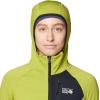 imageMountain Hardwear Womens Polartec Power Grid Full Zip HoodyPython Green Heather  Black