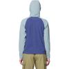 imageMountain Hardwear Womens Summit Grid Half Zip Hoody for Backpacking Hiking and Camping  Lightweight and InsulatedLapis Dusk  Ice Shadow
