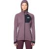 imageMountain Hardwear Womens Polartec Power Grid Full Zip HoodyBlackberry Heather  Black